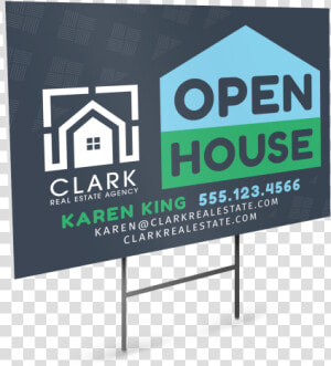 Real Estate Open House Yard Sign Template Preview   Banner  HD Png Download