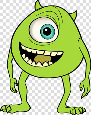 How To Draw Mike Wazowski From Monsters  Inc   Easy Monsters Inc Drawing  HD Png Download