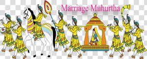 Marriage muhurtha   Indian Wedding Barat Clipart  HD Png Download