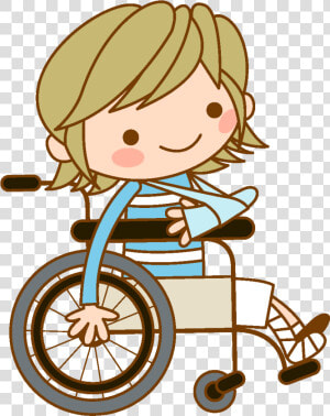 Cartoon Patient Wheelchair Element   Clipart Nurse And Patient  HD Png Download