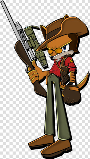 Sniper The Thylacine By Sillyewe   Angry Sniper Tf2  HD Png Download