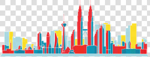 Transparent Las Vegas Skyline Clipart   Illustration Kuala Lumpur Icon Png  Png Download