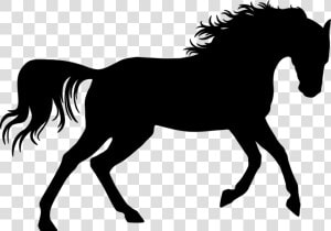 Dressage Horse Silhouette  HD Png Download