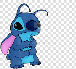 Disney Drawing Lilo And Stitch   Sad Stitch Cute  HD Png Download