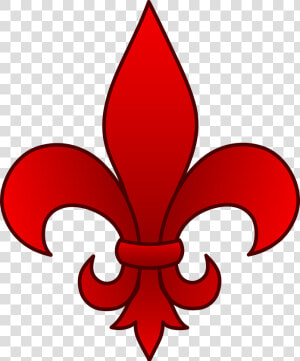 Elegant Red Fleur De Lis   Fleur De Lis Clip Art  HD Png Download