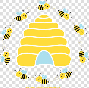 Honey Bee Hive Clip Art  HD Png Download