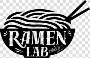 Transparent Spaghetti Clipart Black And White   Ramen Lab Eatery Logo  HD Png Download