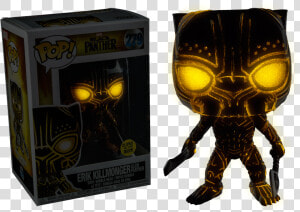 Funko Pop Erik Killmonger Glow Panther  HD Png Download