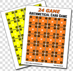 24 Game Printable Cards   Juegos De Operaciones Combinadas  HD Png Download