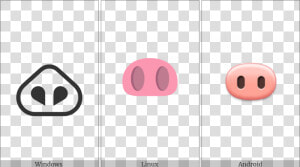 Pig Nose On Various Operating Systems   Circle  HD Png Download