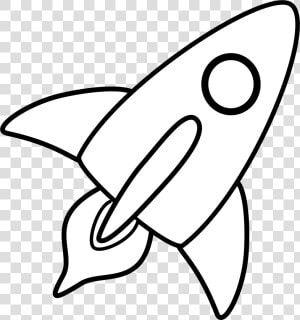 Space Rocket Clip Art Bla   Clip Art Rocket Ship Black And White  HD Png Download