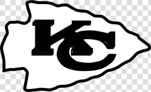 Kansas City Chiefs Logo Black And Ahite   Kansas City Chiefs Logo Transparent  HD Png Download