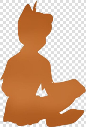 Peter Pan Png Transparent Images   Peter Pan Sitting Silhouette  Png Download