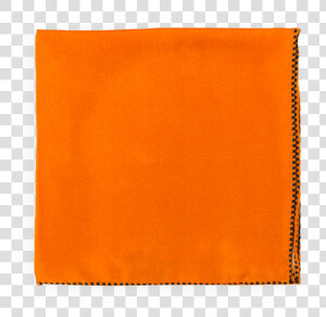 Orange Dotted Trim Pocket Square Squareguard   Leather  HD Png Download