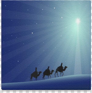 Three Wise Men Canvas Print 12 X12   Star  HD Png Download