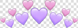  purple  purpleheart  purplehearts  hearts  heart  crown   Heart  HD Png Download