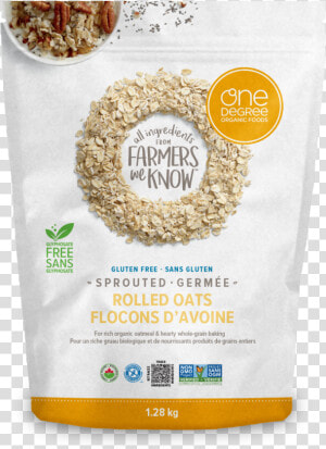 One Degree Organics Sprouted Rolled Oats  HD Png Download