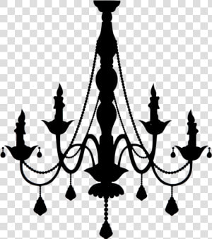  black  chandelier   Transparent Background Chandelier Vector  HD Png Download