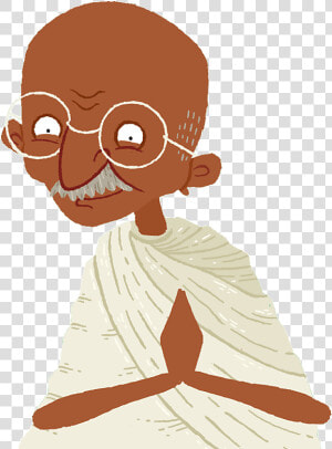 This Is Mohandas Gandhi   Illustration  HD Png Download