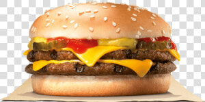 Burger King Double Cheeseburger Meal  HD Png Download