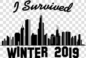 Chicago  Winter 2019 United States Usa Chicago Vector  HD Png Download