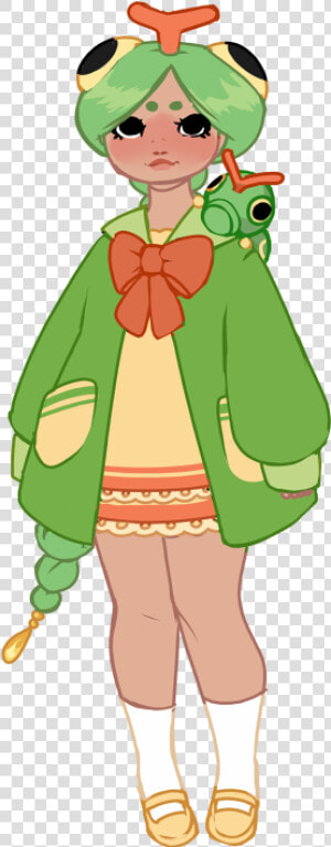 Caterpie Gijinka  HD Png Download