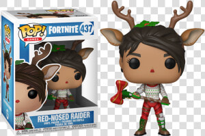 Funko Pop Fortnite Red Nose Raider  HD Png Download