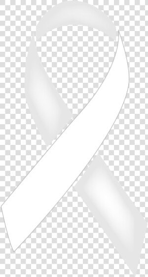 Pearl And White Colored Lung Cancer Ribbon   White Cancer Ribbon Png  Transparent Png