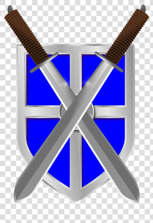 Swords  Shield  Crossed  Blue  Weapons  Medieval  Armor   Ancient Rome Sword And Shield  HD Png Download