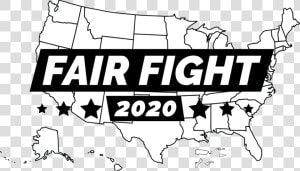 Fair Fight   High Resolution Blank Map Of The United States  HD Png Download