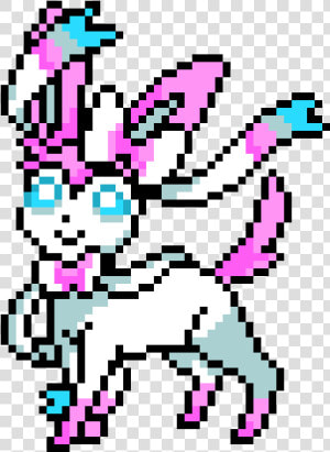 Sylveon Minecraft Pixel Art  HD Png Download