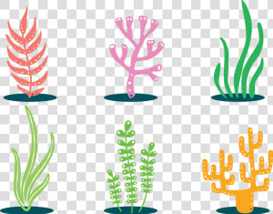 Seaweed Clipart Colorful   Fish Tank Plant Clipart  HD Png Download