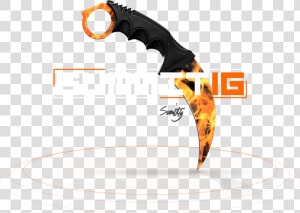 Transparent Csgo Knife Png   Summit1g Karambit Knife  Png Download