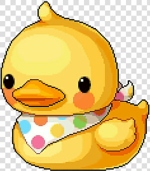  kawaii  pixel  tumblr  kawaiipixel  duck  yellow  ducks   Maplestory Giant Ducky Chair  HD Png Download