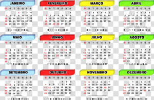 Calendario 2020 Para Imprimir  HD Png Download