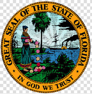 Florida Vector   Great Seal Of Florida Vector  HD Png Download