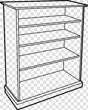 Bookcase Wooden Furniture   Shelf Clip Art  HD Png Download