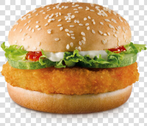 Mcdonald S Veggie Crunch Burger   Vegetarian Burger Mcdonalds  HD Png Download