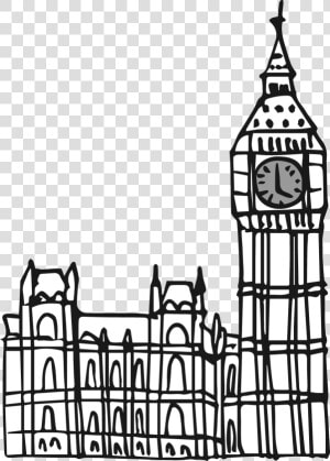 Drawn Big Ben England   Big Ben England Drawing  HD Png Download