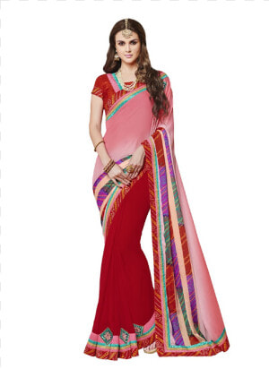 Clip Stock Transparent Saree Georgette   Silk  HD Png Download