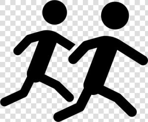 Runners   Two Running Icon  HD Png Download