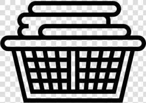 Laundry Basket Free Tools And Utensils Icons   Laundry Basket Clipart Black And White  HD Png Download