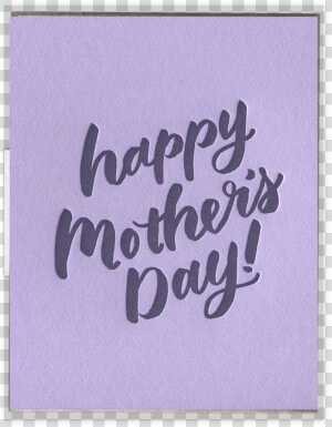 Mother S Day Script Letterpress Greeting Card   Christmas Card  HD Png Download