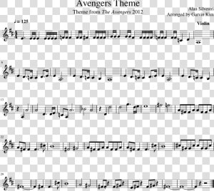 Avengers Theme Sheet Music For Violin Download Free   Avengers Theme Violin Notes  HD Png Download