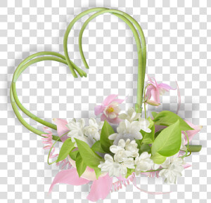 Coeur En Fleur Pour Mariage  HD Png Download