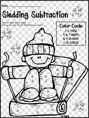 Banner Free Winter Holiday Worksheets Myscres Snow   1st Grade Math Coloring Worksheets Christmas  HD Png Download