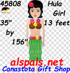 45808 Hula Girl   Premier Kites  HD Png Download