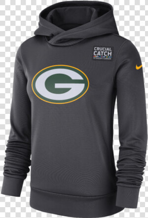 Green Bay Packers Ladies Crucial Catch Therma Pullover   Minnesota Vikings Crucial Catch  HD Png Download