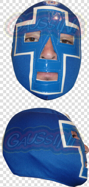 Mascara De Luchador Cruz Azul  HD Png Download