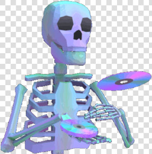 Cd Dvd Deathskelly Vapor Vaporwave Vaporwaveaesthetic   Aesthetic Skeleton Gif  HD Png Download